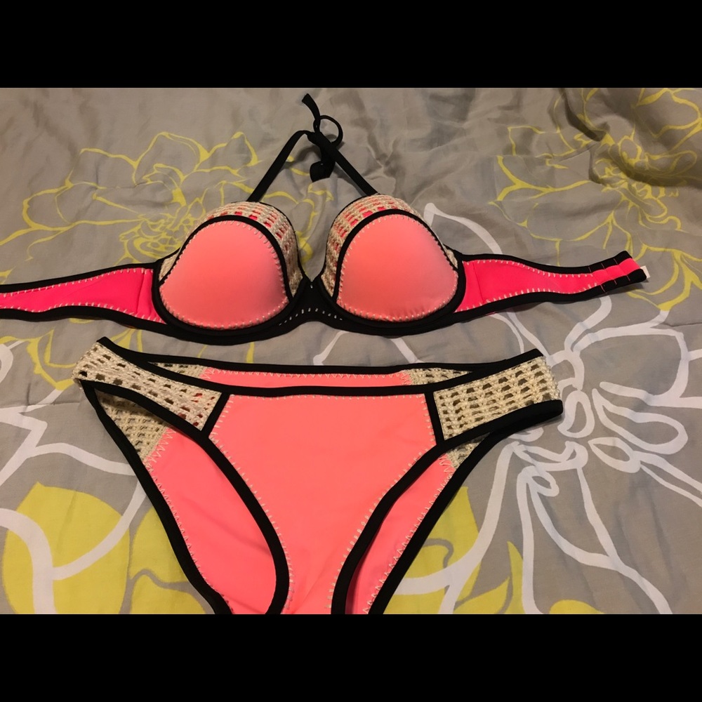 Victoria’s Secret Neon Crochet Bikini